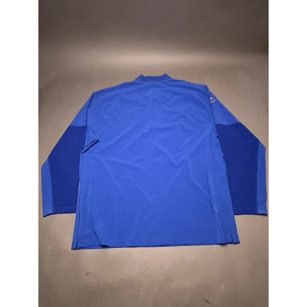 SMU Mustangs Team Issued On Field Nike Blue 1/4 Zip Pullover Men's Size 2XL ACC
